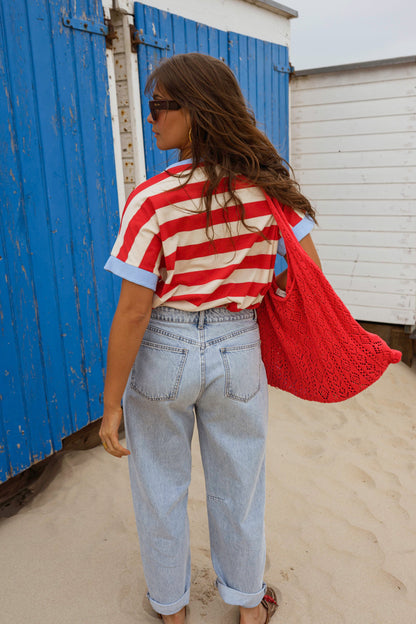 Red Striped Lilian T-Shirt