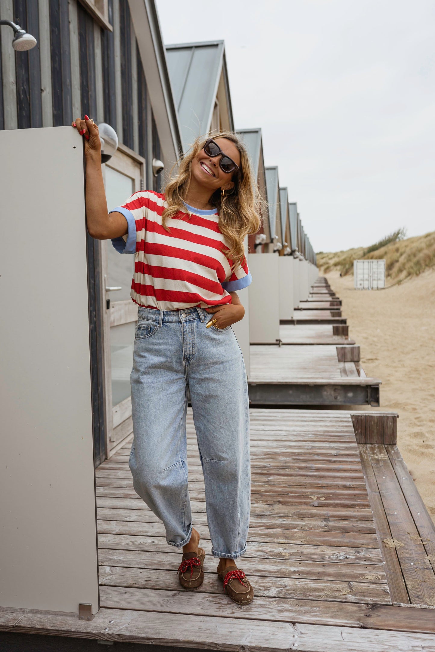 Red Striped Lilian T-Shirt