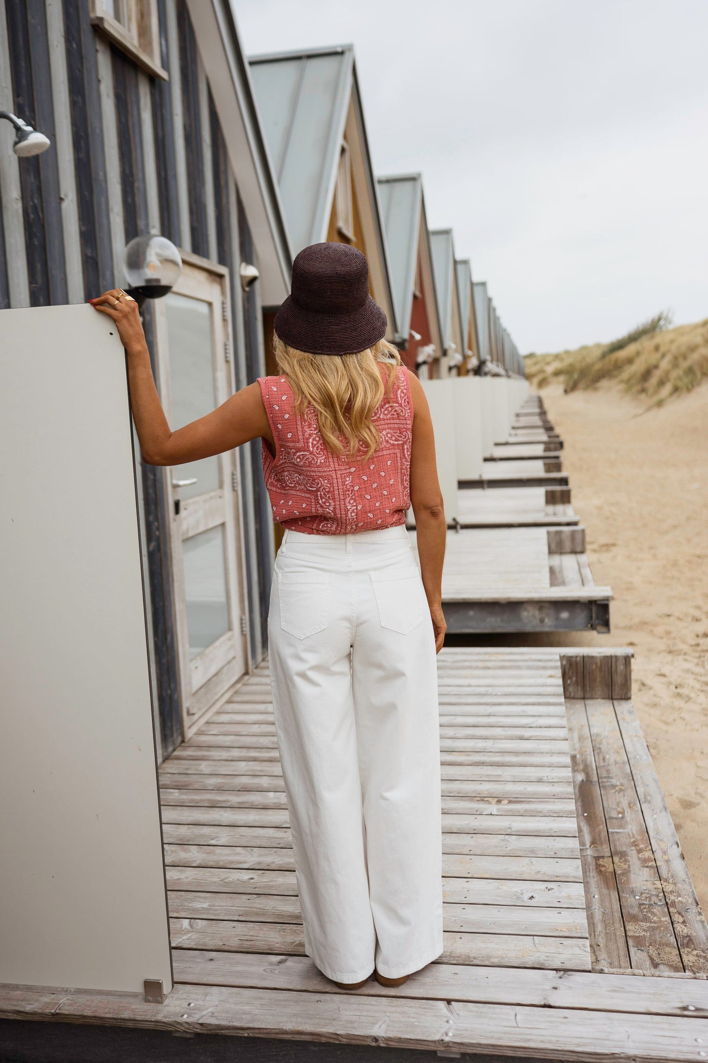 Terracotta Patterned Amira Top