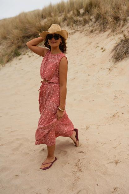 Terracotta Patterned Cesar Skirt