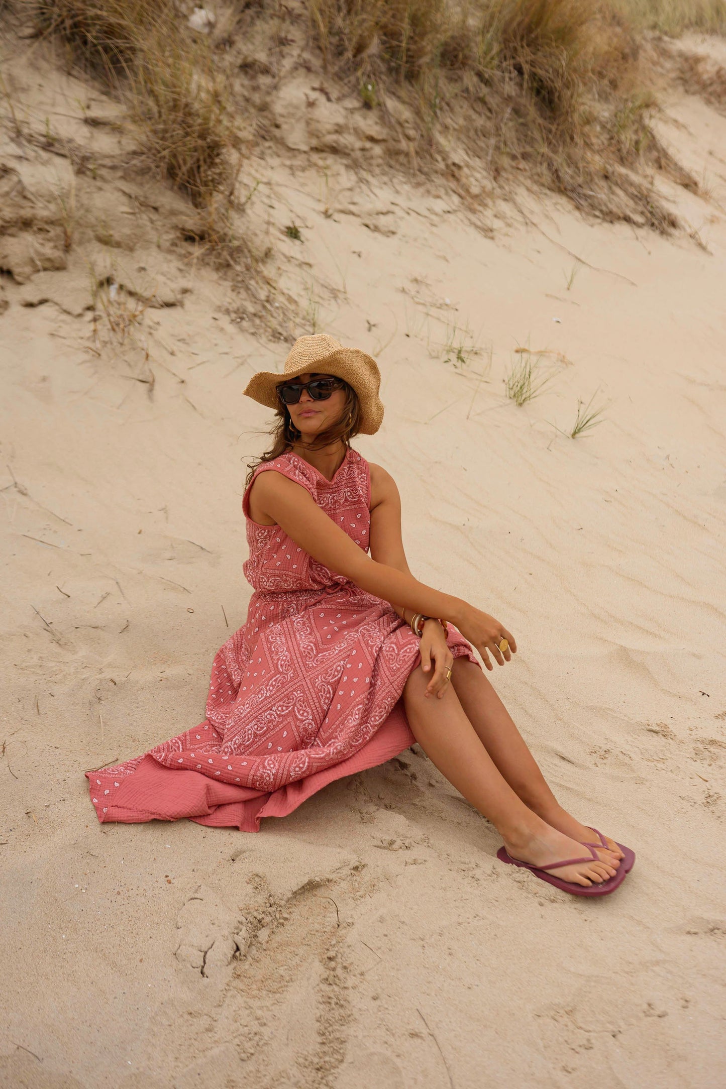 Terracotta Patterned Cesar Skirt