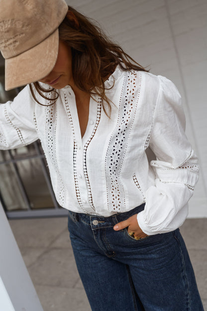 White Grain Blouse