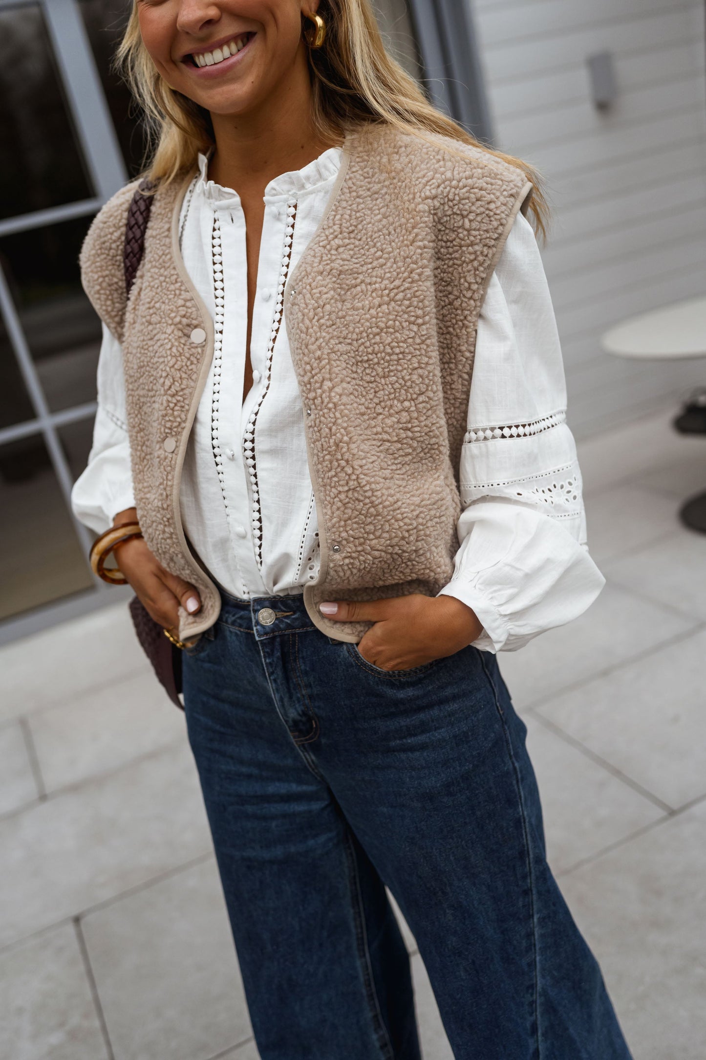 White Grain Blouse