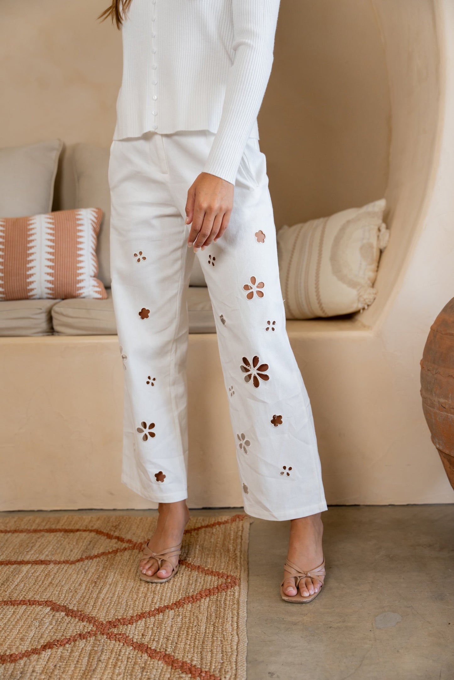 White Pres Jeans