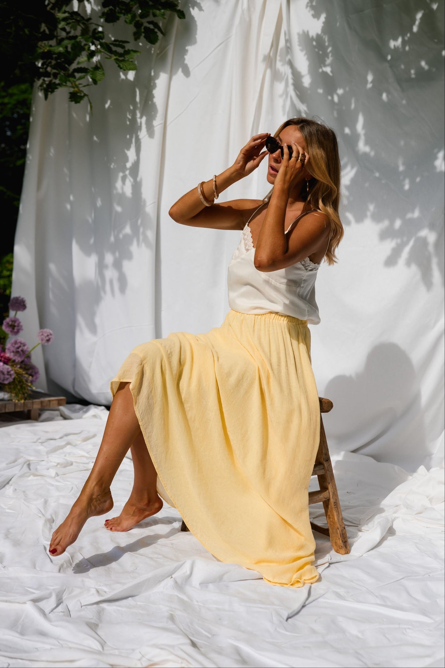 Yellow Augusta Skirt
