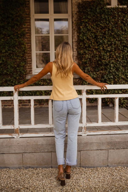 Yellow Ottel Top