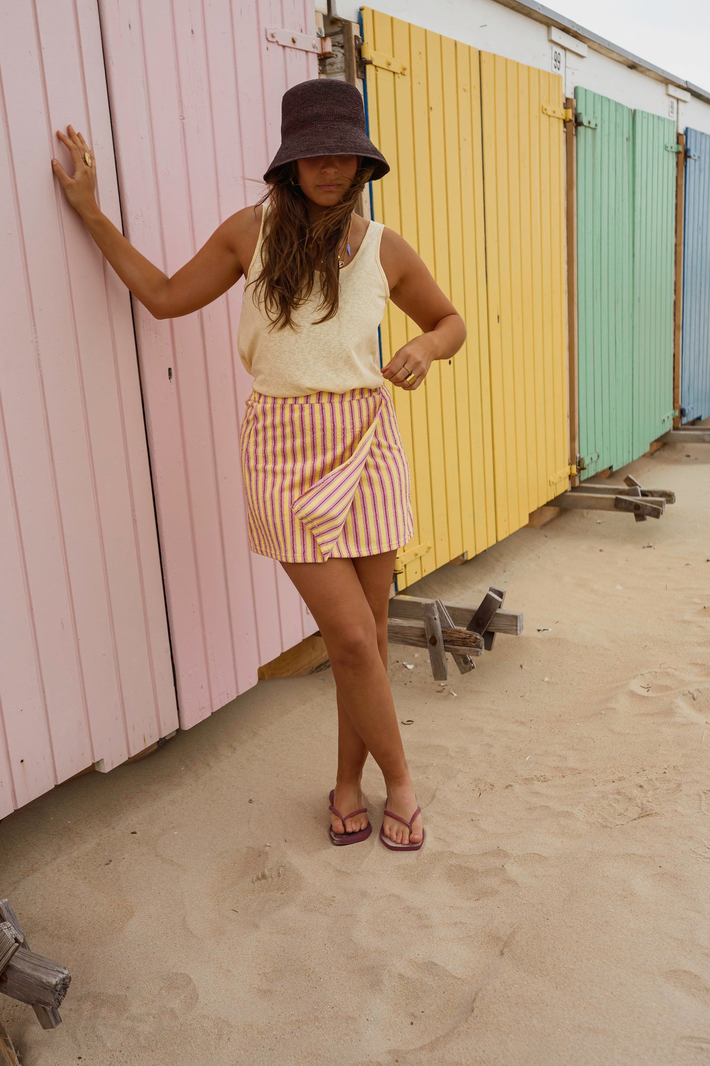 Yellow Striped Maisy Skirt