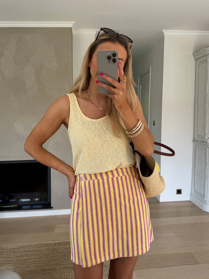 Yellow Striped Maisy Skirt