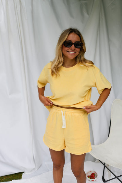 Yellow Terry Joan Set
